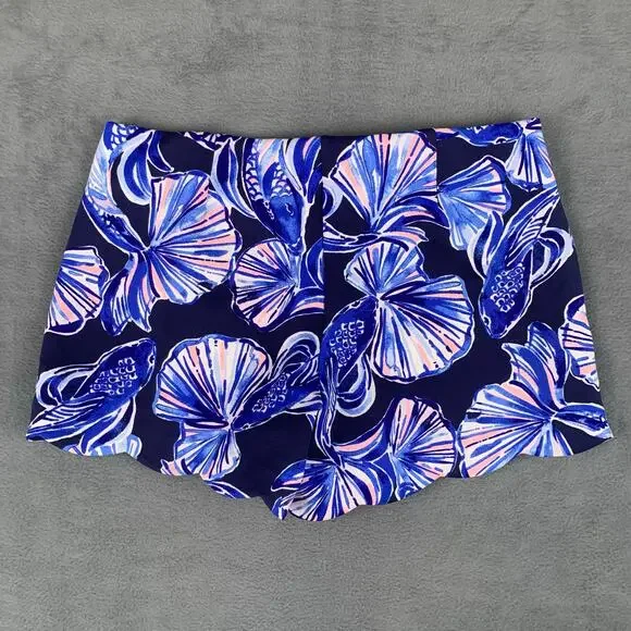 Lilly Pulitzer Adelia Scuba Shorts Size Medium Preppy Beach Vacation - Picture 2 of 8